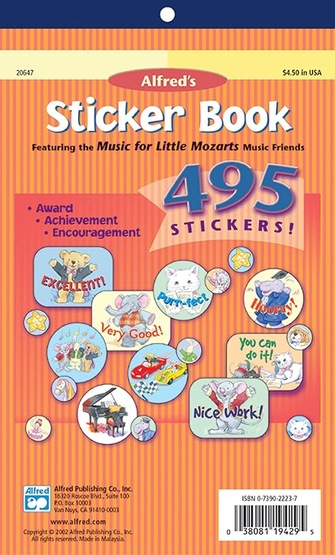 Music for Little Mozarts Sticker Book: Featuring the Music for Little Mozarts Music Friends, Sticker Book by Christine H. Barden