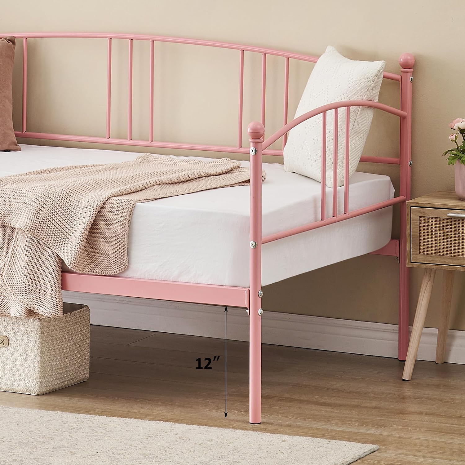 Bed Frame,Metal Sofa Bed for Bedroom Living Room,Heavy Duty