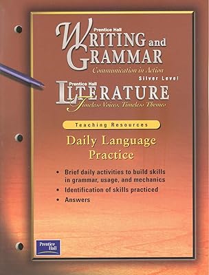 Writing and Grammar Communication in Action Silver Level Literature (Daily Language Practice, Teaching Resources)