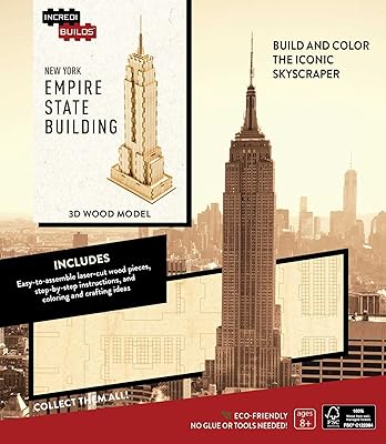 IncrediBuilds: New York: Empire State Building 3D Wood Model