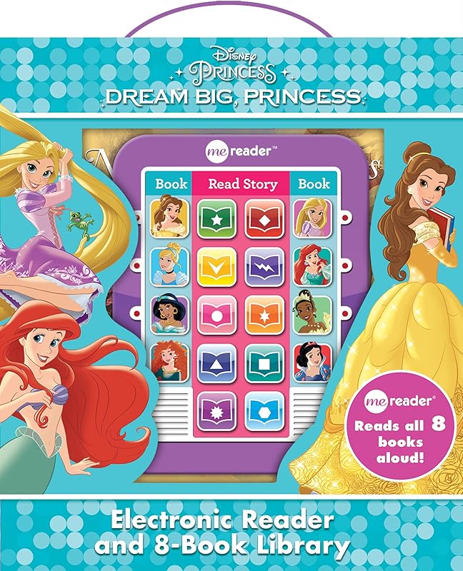 Disney Princess Ariel, Rapunzel, Belle, and More!- Dream Big Princess Me Reader and 8-Book Library - PI Kids by Editors of Phoenix International Publications