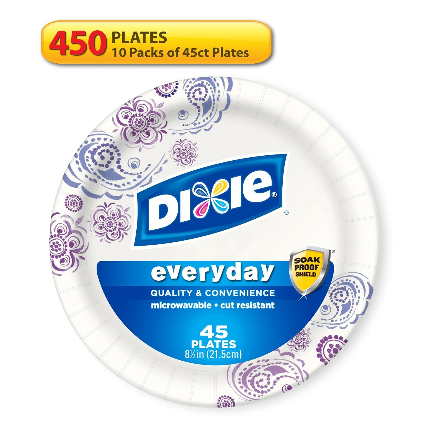 Dixie paper plates 8 1 2 inch 48 count pack of 10 product size