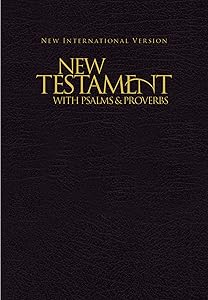 NIV, New Testament with Psalms and Proverbs, Pocket-Sized, Paperback, Black