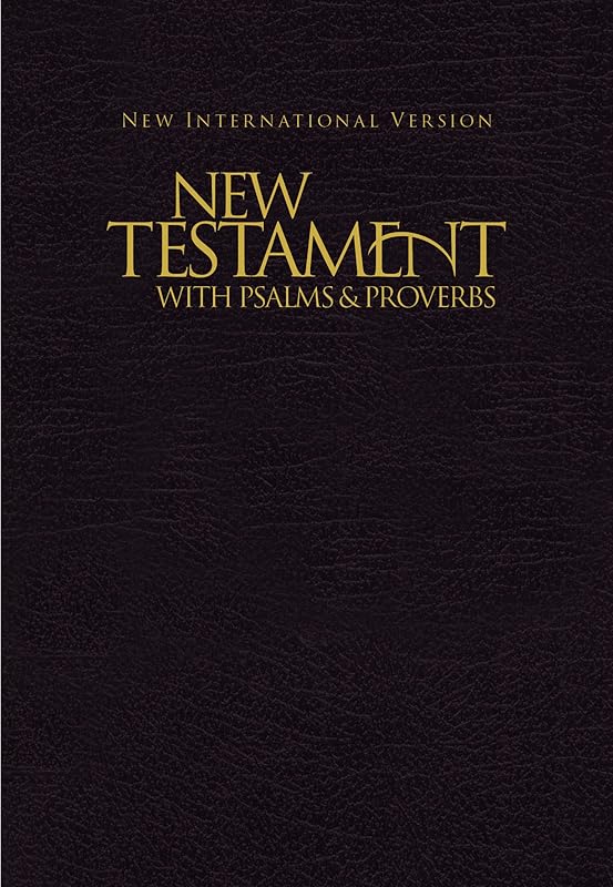 NIV, New Testament with Psalms and Proverbs, Pocket-Sized, Paperback, Black by Zondervan