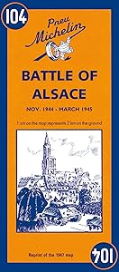 Michelin Battle of Alsace Map No. 104