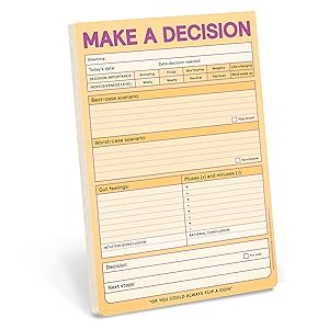 Knock Knock Make a Decision Pad (Pastel Version)