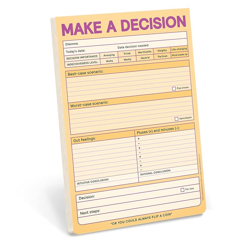Knock Knock Make a Decision Pad (Pastel Version) by Knock Knock