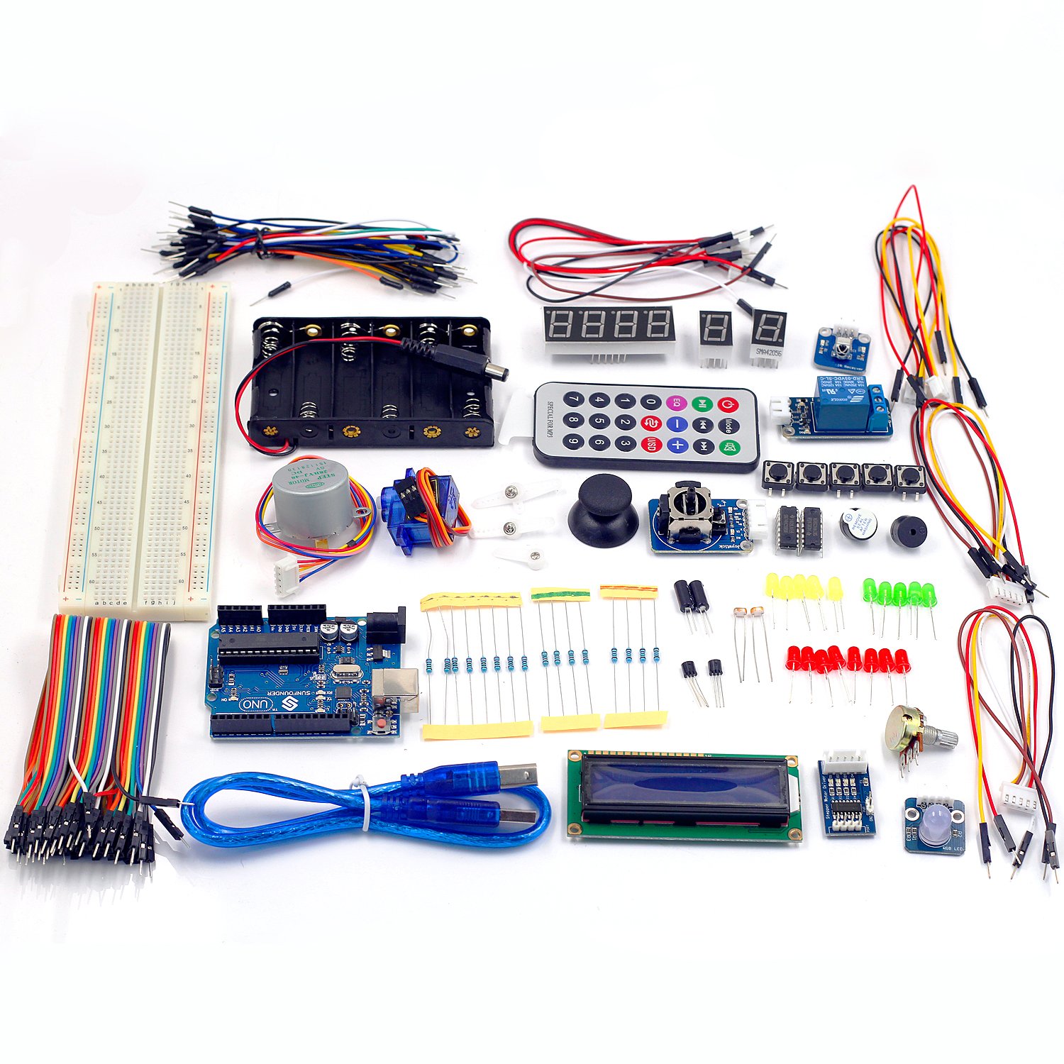 SunFounder Starter Beginner Kit for Arduino with LCD1602 Servo Serial ...