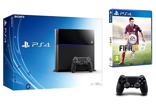 PlayStation 4 - Consola 500 GB (Incluye 2 mandos) + FIFA 15