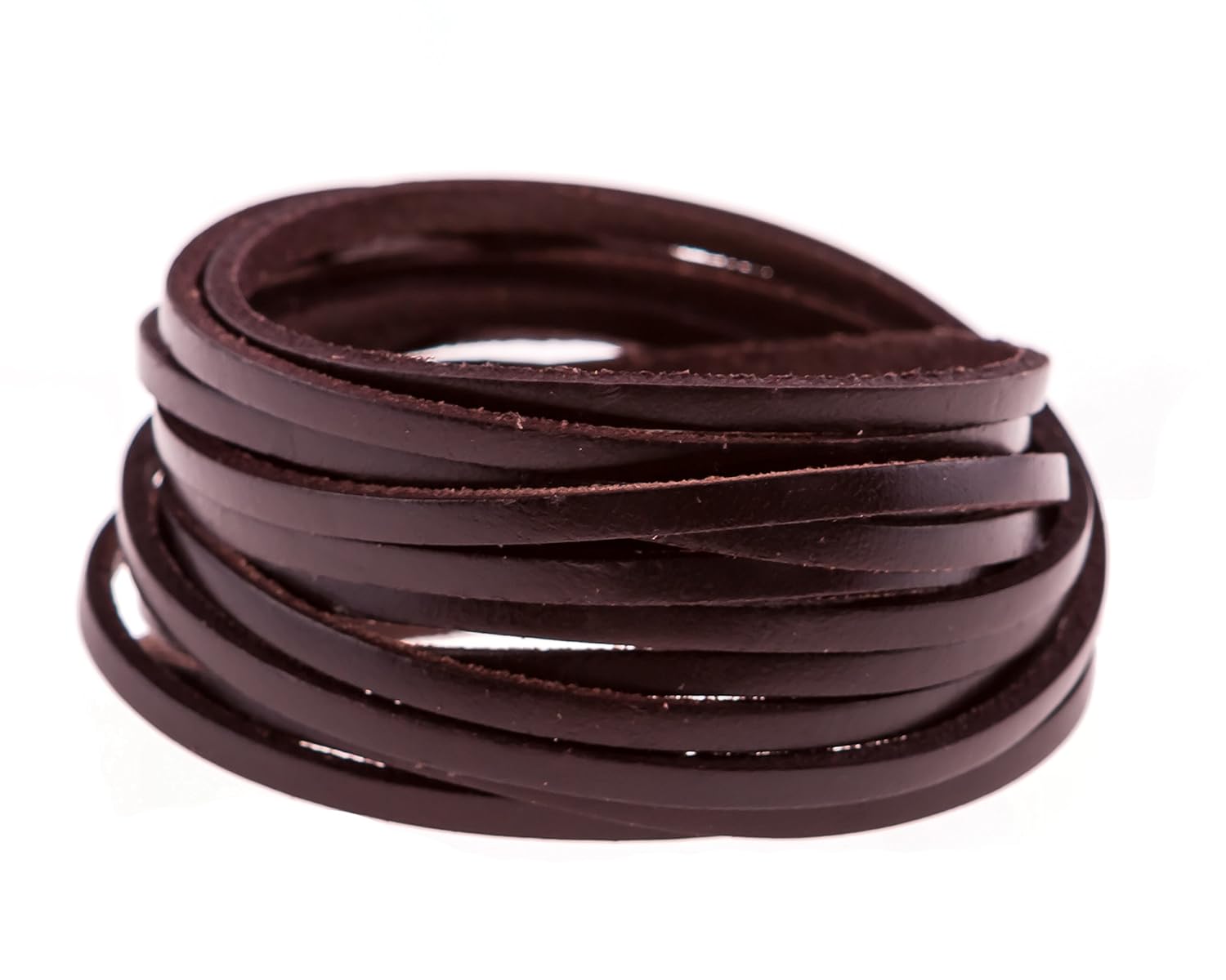 

True Heart Style Genuine Leather Wrap Multi-strand 6 Strand Bangle Cuff Bracelet