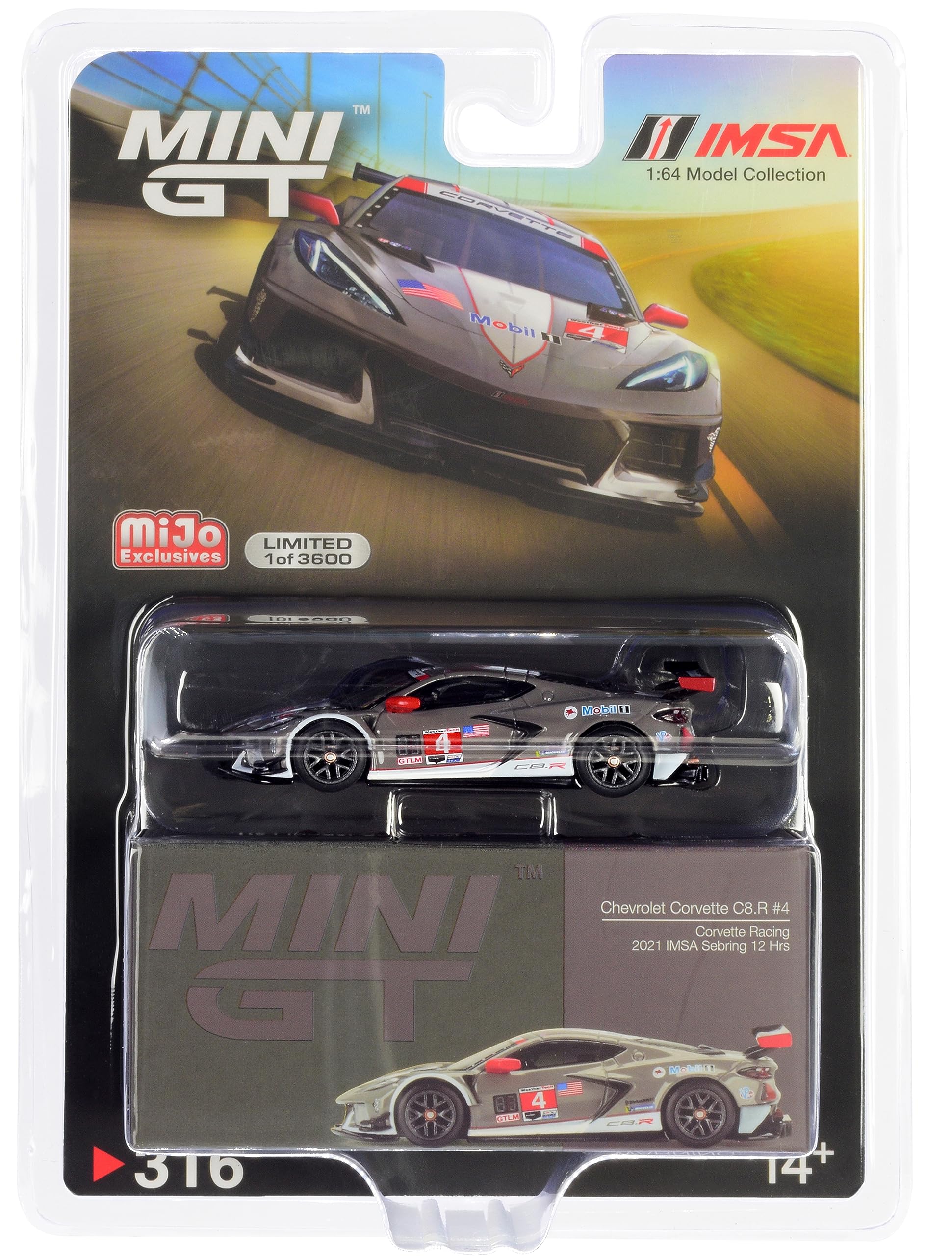 ミニカー MINI GT Chevrolet Corvette C8.R #4 Mini Gt Chevrolet Corvette C8.R 4 Imsa Sebring 12 Hours (2021