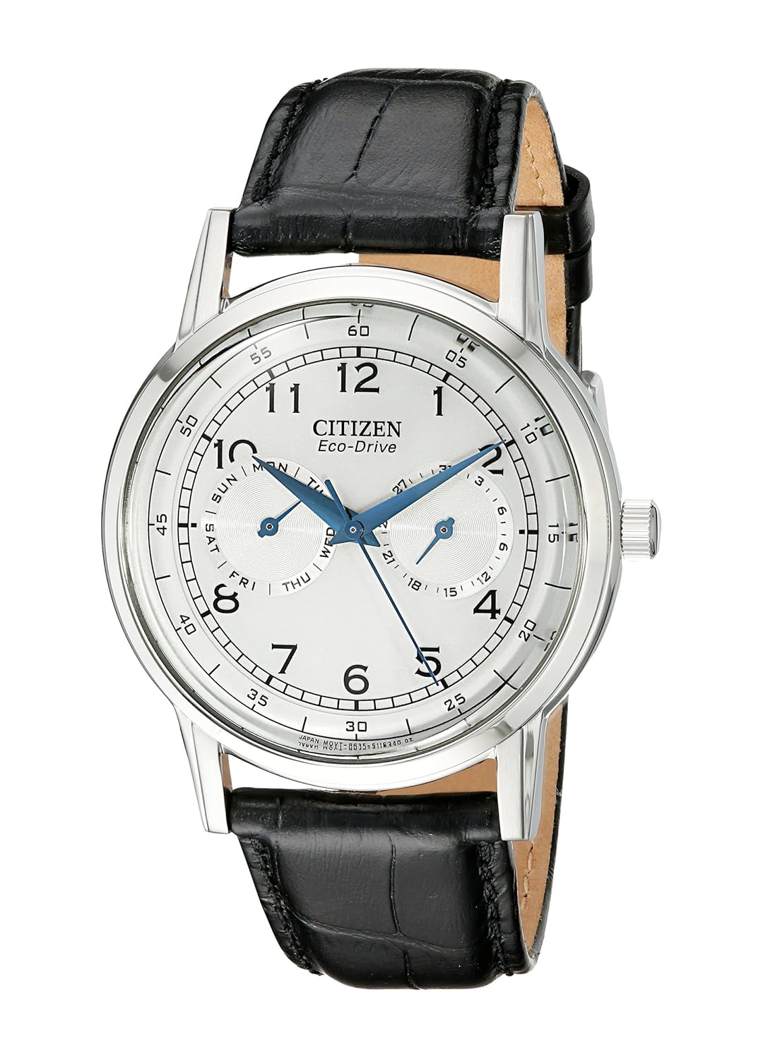 citizen mens ao9000-06b eco-drive stainless steel day-date