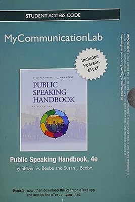 Public Speaking Handbook New MyCommunicationLab Access Card: With Pearson Etext