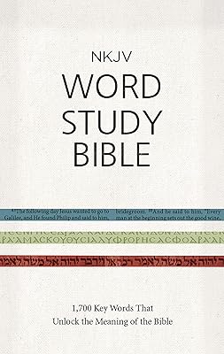 NKJV Word Study Bible, Hardcover, Red Letter: 1,700 Key Words that Unlock the Meaning of the Bible
