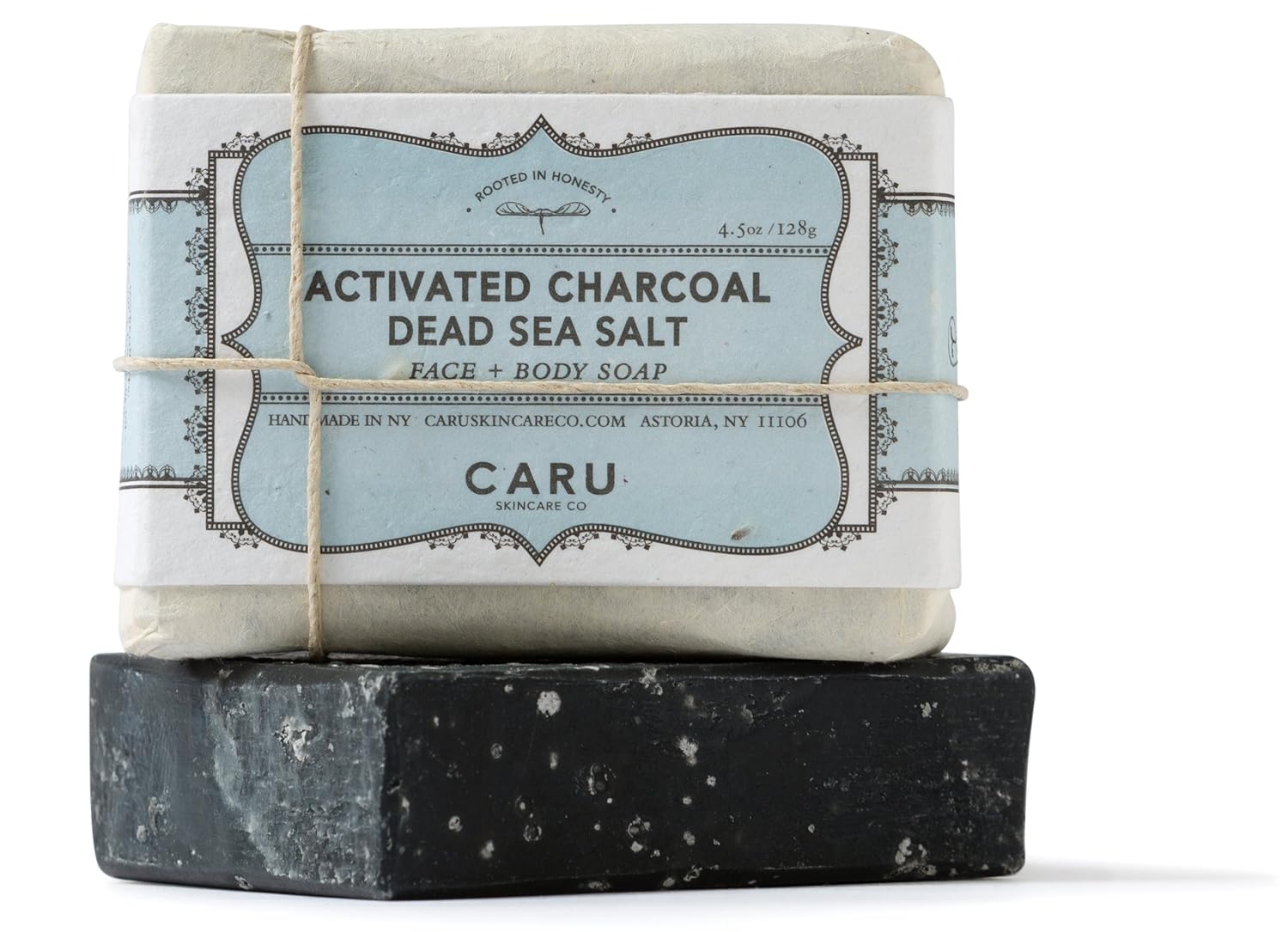 

Caru Skincare - Activated Charcoal + Dead Sea Salt Organic Face Soap