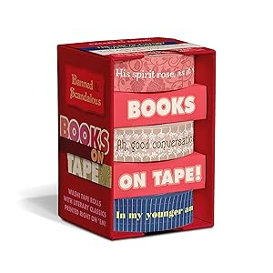 Knock Knock Banned & Scandalous Books on Tape - 3 Washi Tape Rolls Printed With Literary Classics: The Great Gatsby, The Age of Innocence, and The Scarlet Letter