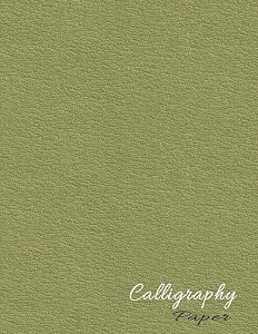 Lined Calligraphy Paper: Slanted Script Handwriting Workbook - Minimalist Textured Green (Blank Calligraphy Practice) by Purple Dot