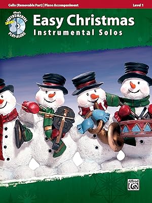 Easy Christmas Instrumental Solos for Strings, Level 1: Cello, Book & Online Audio/Software (Easy Instrumental Solos Series)