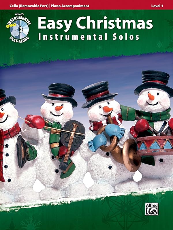 Easy Christmas Instrumental Solos for Strings, Level 1: Cello, Book & Online Audio/Software (Easy Instrumental Solos Series) by Bill Galliford