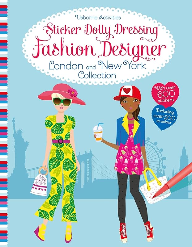 Sticker Dolly Dressing Fashion Designer by Fiona Watt