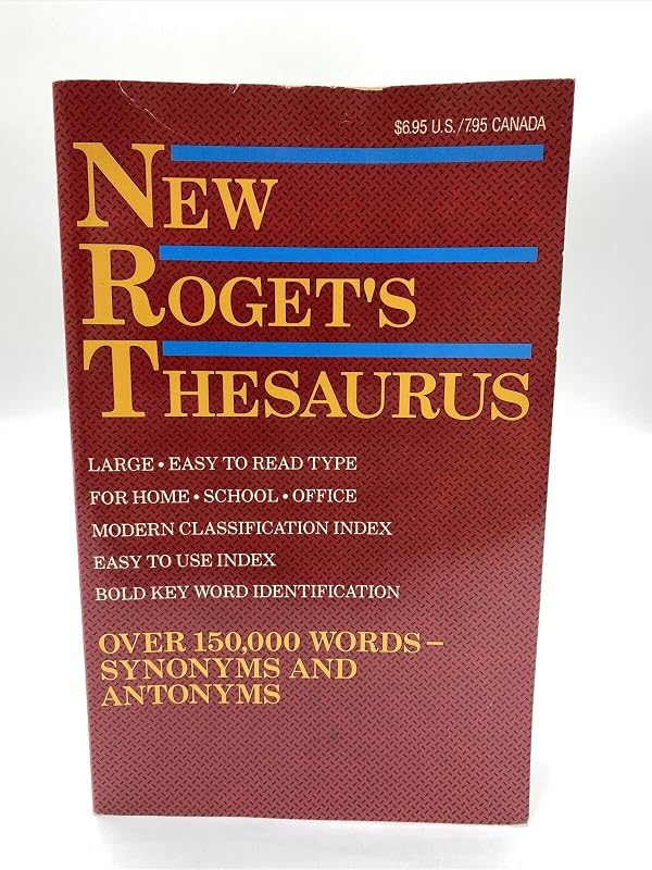 New Rogets Thesaurus Edition by No Author Stated