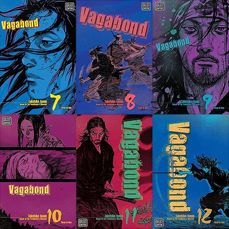 Vagabond VIZBIG Edition Manga 6-book Set Vol 7-12 by Takehiko Inoue by Takehiko Inoue