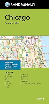 Rand McNally Folded Map: Chicago Regional Map