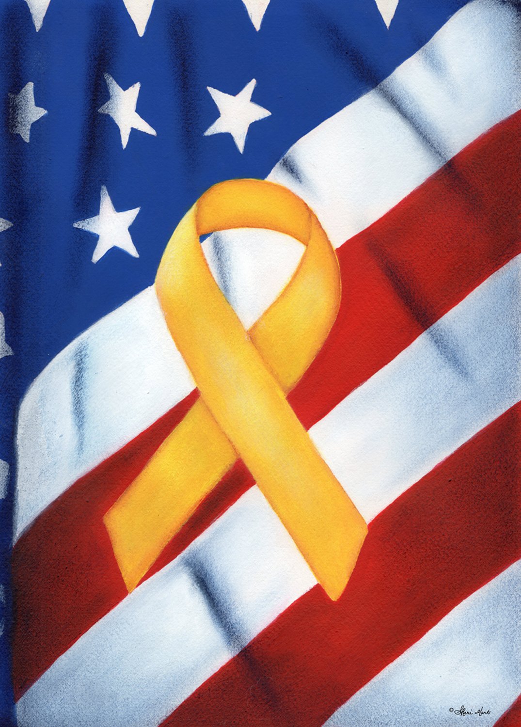 

Remember Our Troops Patriotic Garden Flag