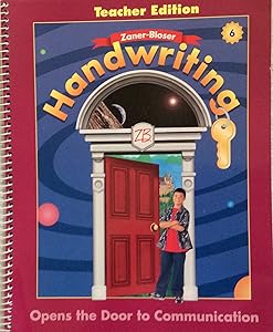 Zaner-Bloser Handwriting/6th Grade/Teacher's edition