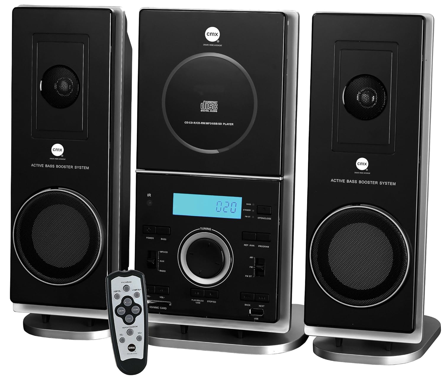 cmx dms 7690mini system (cd/mp3-player, sd/mm