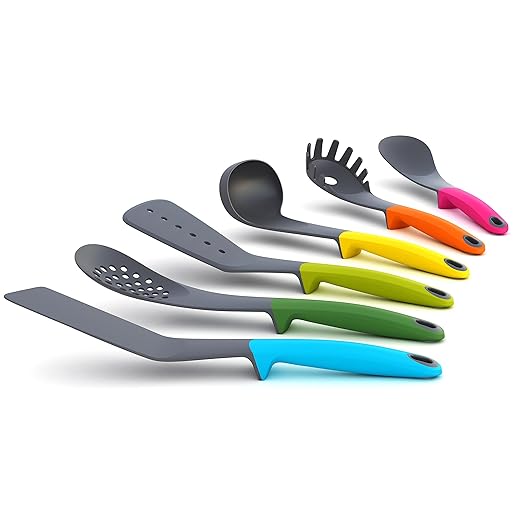 Joseph Joseph 6-Piece Kitchen Utensil Set, Elevate, Multi-color