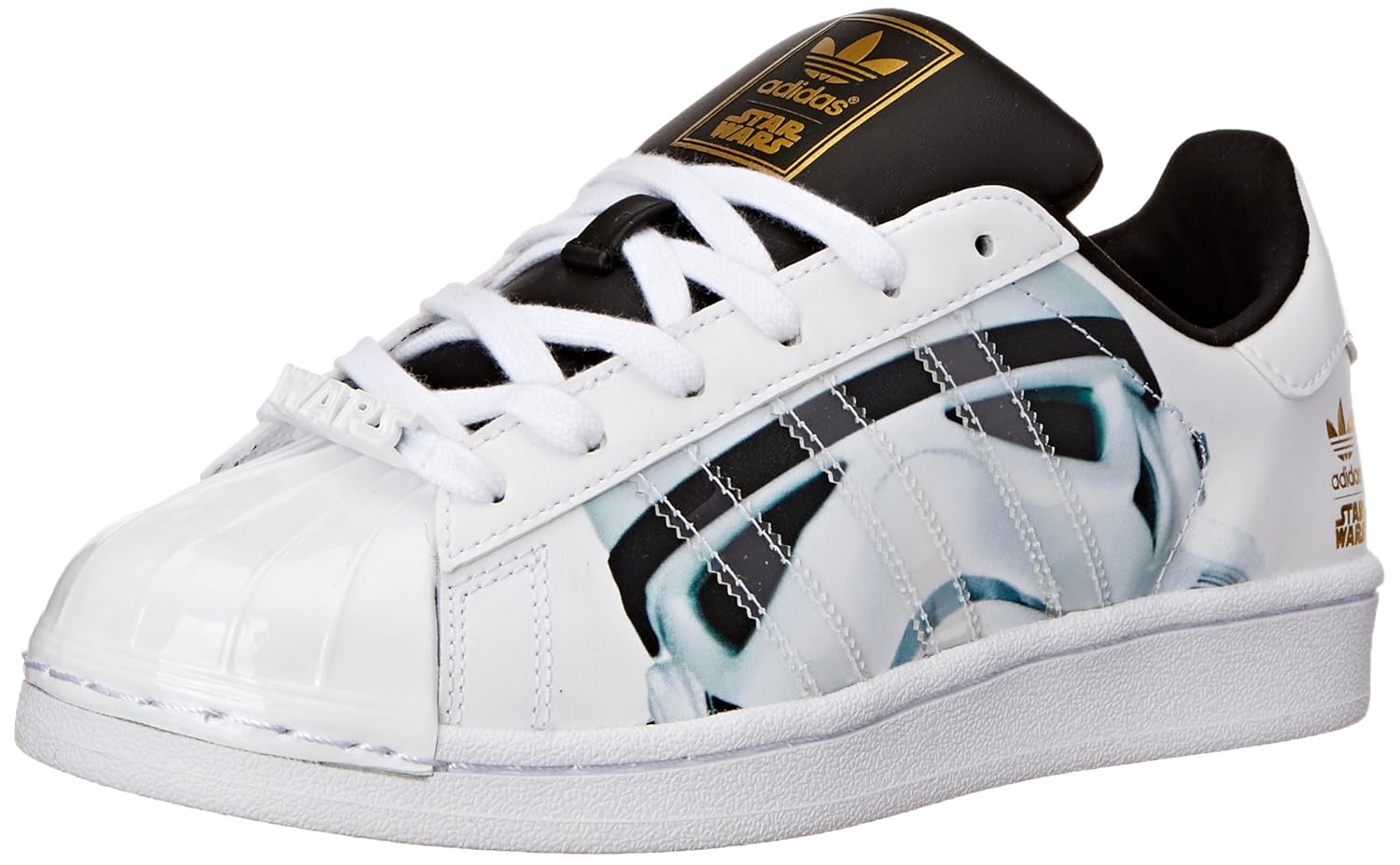 

adidas Originals Superstar Stormtrooper J Lifestyle Basketball Shoe (Big Kid)