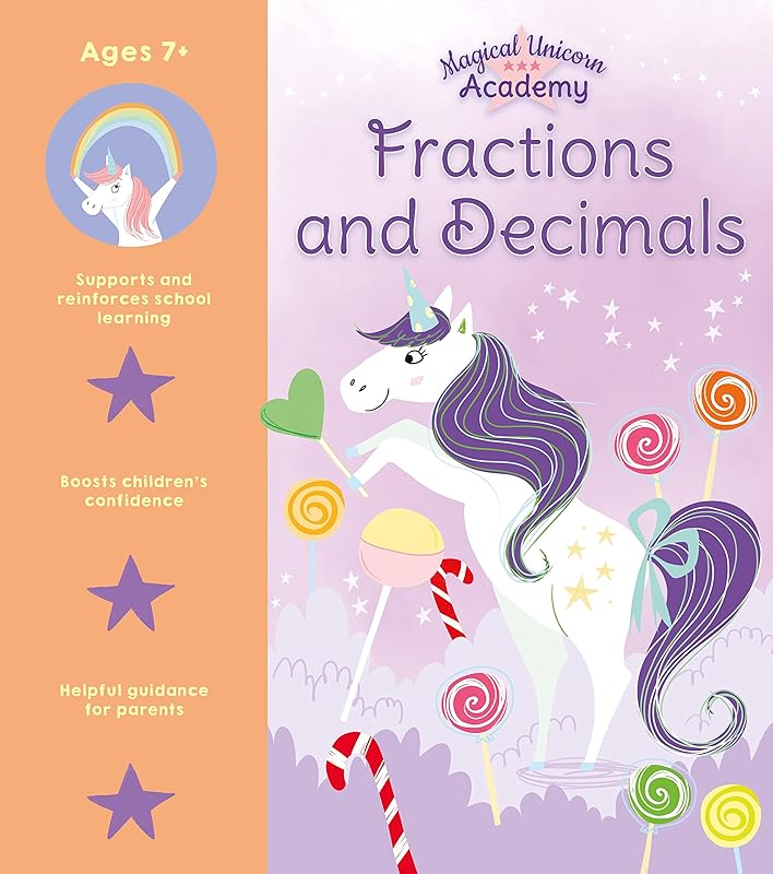 Magical Unicorn Academy: Fractions and Decimals by Lisa Regan