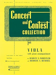 Concert and Contest Collection for Viola: Piano Accompaniment