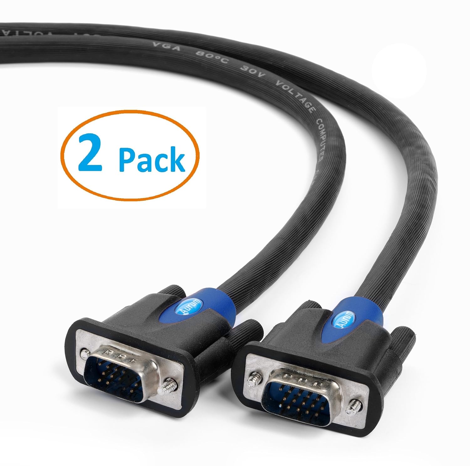 

Aurum Cables High Resolution Pack of 2 - SVGA to SVGA - 2 Pack