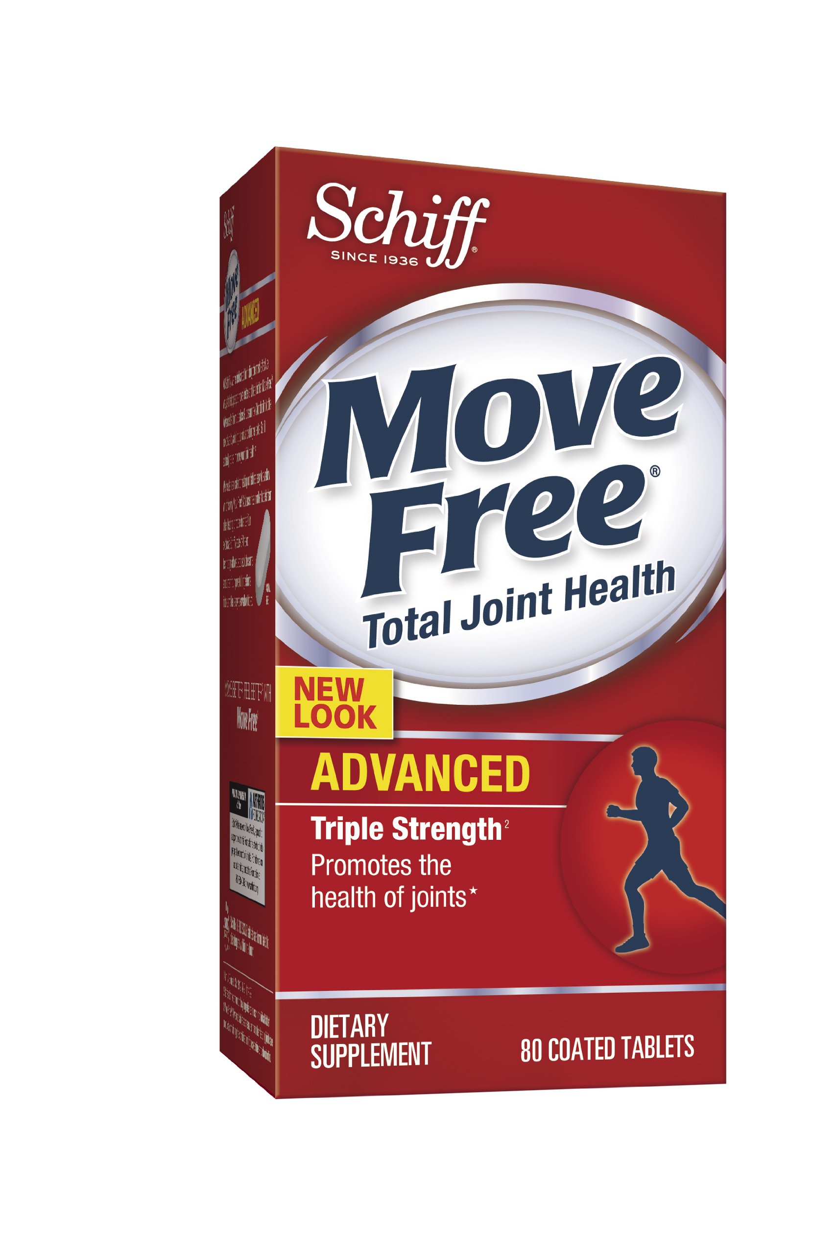 schiff move free 美国直邮红瓶盒维骨力 80粒一瓶 一天两粒 四十天量