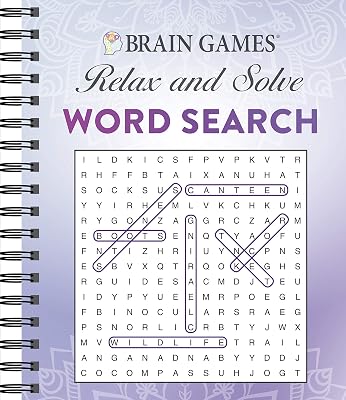 Brain Games - Relax and Solve: Word Search (Purple)