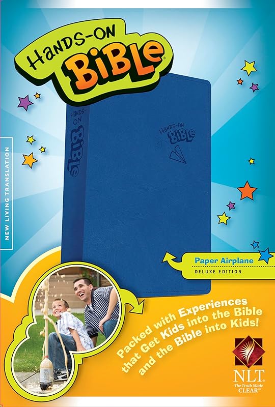 Hands-On Bible NLT (LeatherLike, Blue) by Tyndale