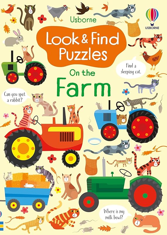 Look and Find Puzzles On the Farm by Kirsteen Robson