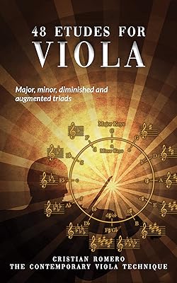 48 Etudes for viola: Major, minor, diminished and augmented triads