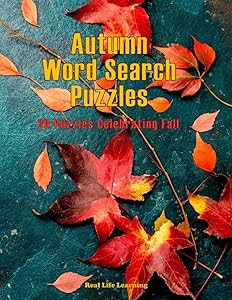 Autumn Word Search Puzzles: 30 Large Print Puzzles Celebrating Fall by Real Life Learning