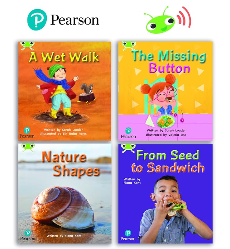 Learn to Read at Home with Bug Club Phonics: Phase 1 - Early Years and Reception (2 fiction and 2 non-fiction books) by Sarah Loader