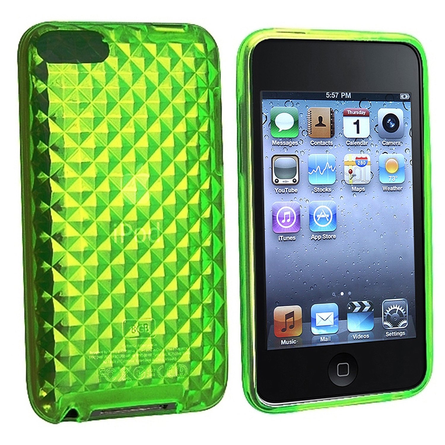 

Everydaysource® Green Case cover Compatible With iPod touch®2nd 3rd Gen