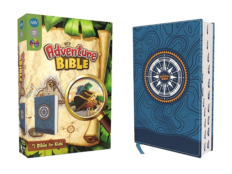 NIV, Adventure Bible, Leathersoft, Blue, Full Color, Thumb Indexed Tabs by Zondervan