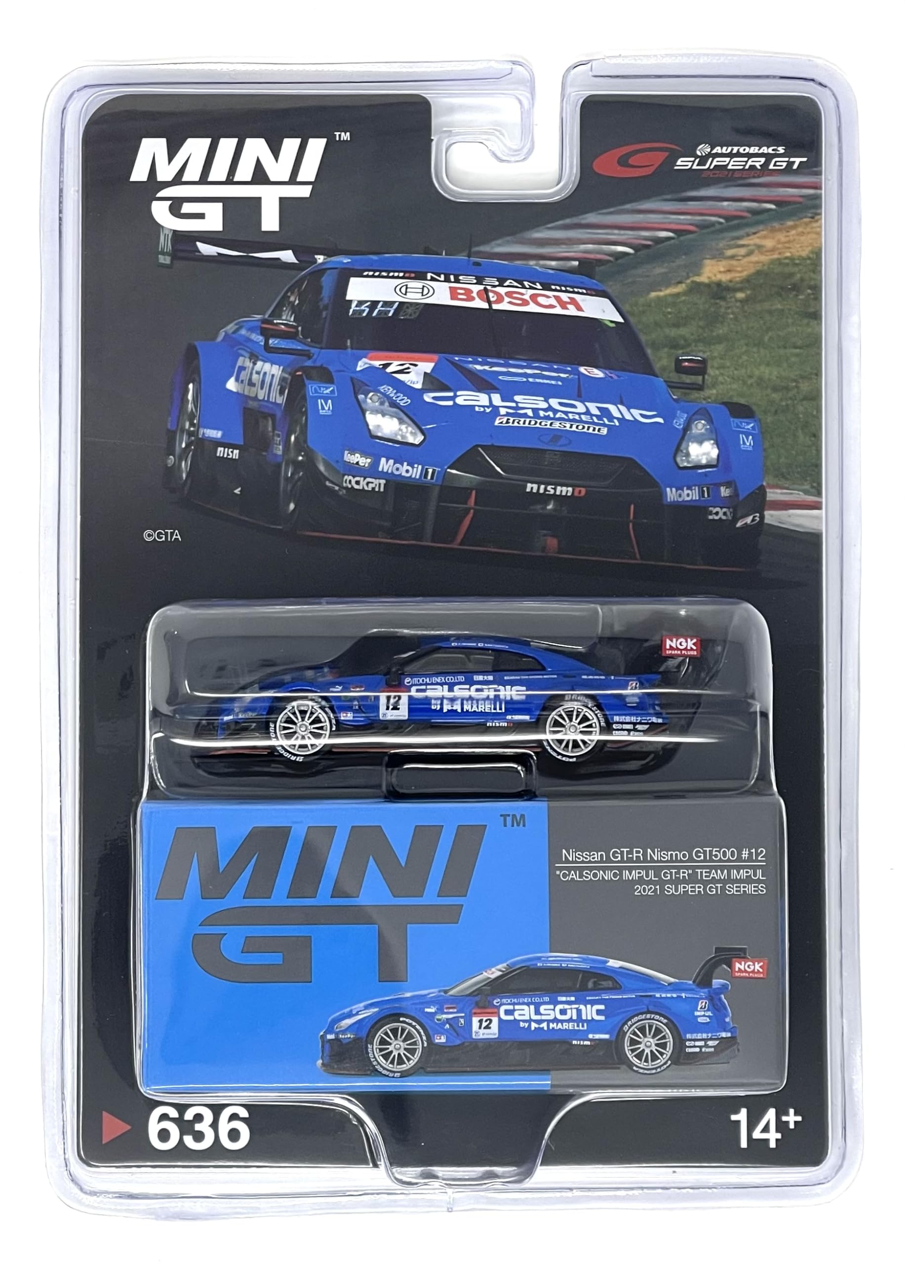 Truescale Miniatures Mini Gt 1/64 Nissan Gt-R Nismo Gt500 Super Gt