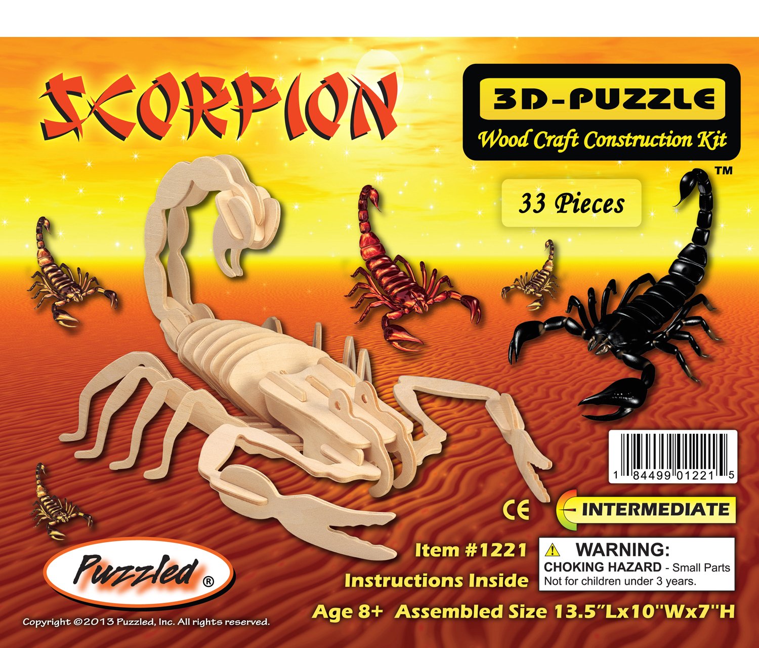

Puzzled Scorpion Wooden 3D Puzzle Construction Kit