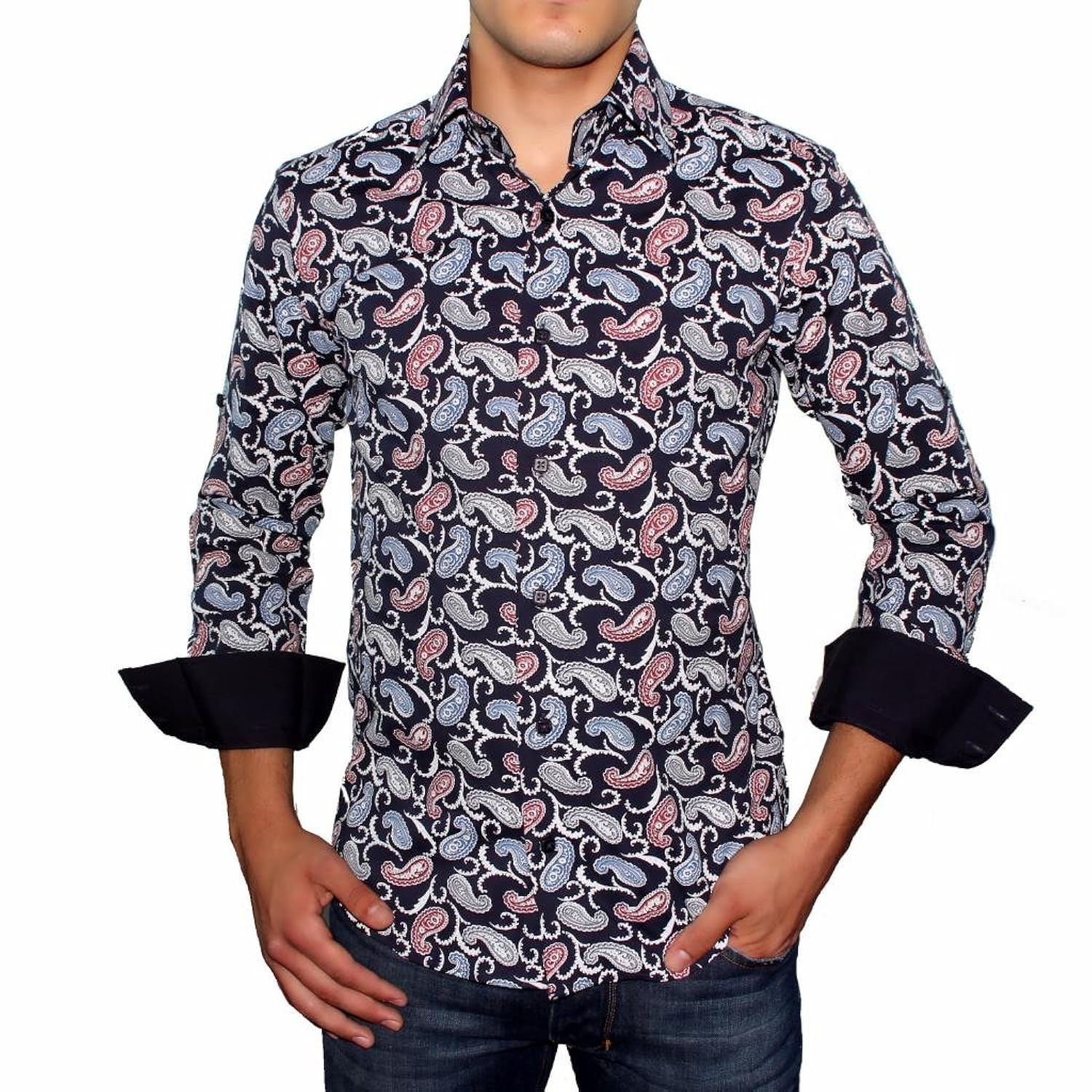 

Suslo Couture Men's 5 Romano Button Down