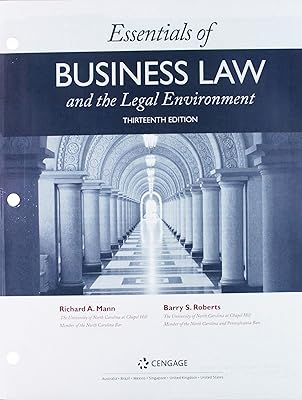 Bundle: Essentials of Business Law and the Legal Environment, Loose-leaf Version, 13th + MindTap Business Law, 1 term (6 months) Printed Access Card