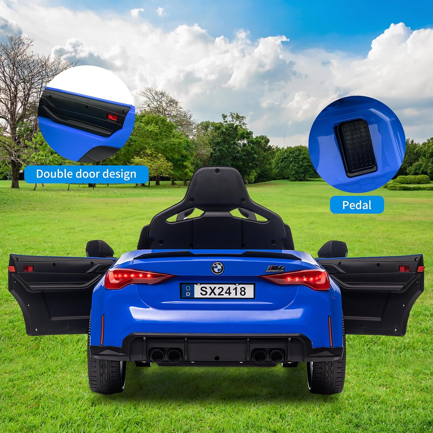 BMW M4 Kids Electric Car with Kids