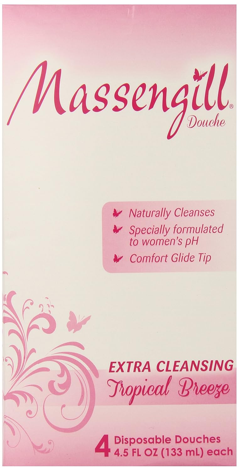

Massengill Extra Cleansing Tropical Breeze Fragrance Disposable Douche, 4.5 Ounce, 4 Count